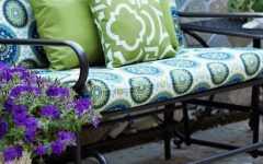 Glider Benches with Cushions
