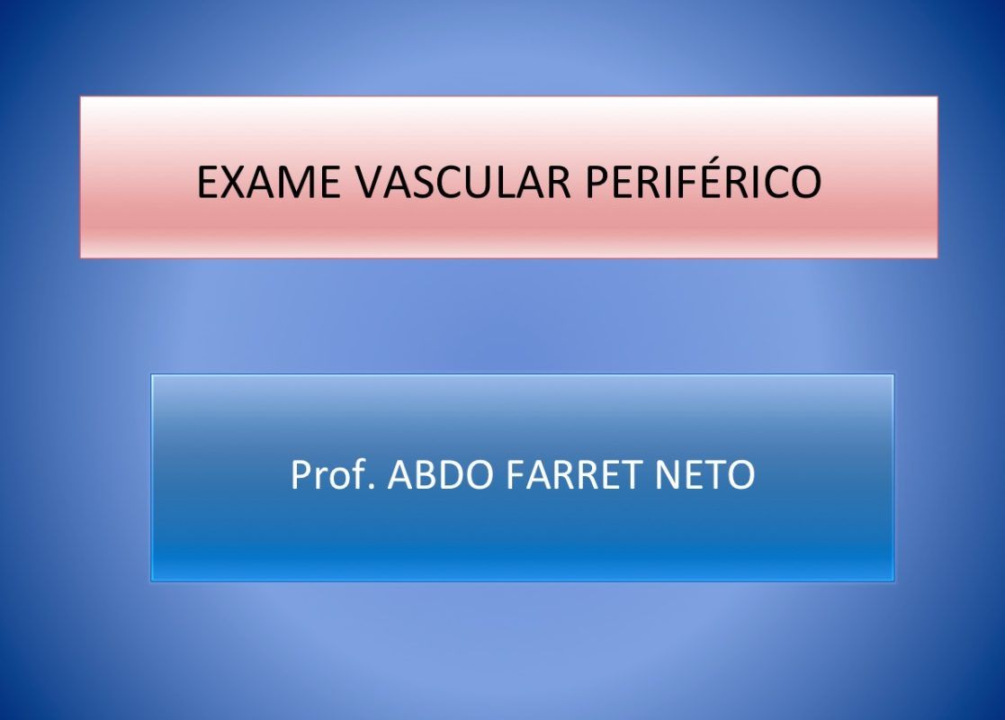 Exame Vascular Periférico