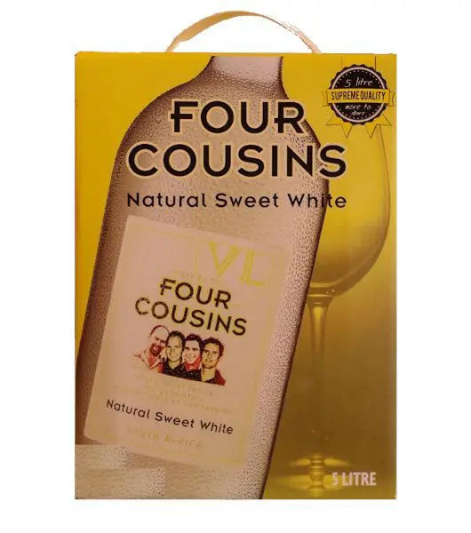 Four Cousins sweet white cask 5 Liters liquor by Four cousins - Drinks Vine in Kenya