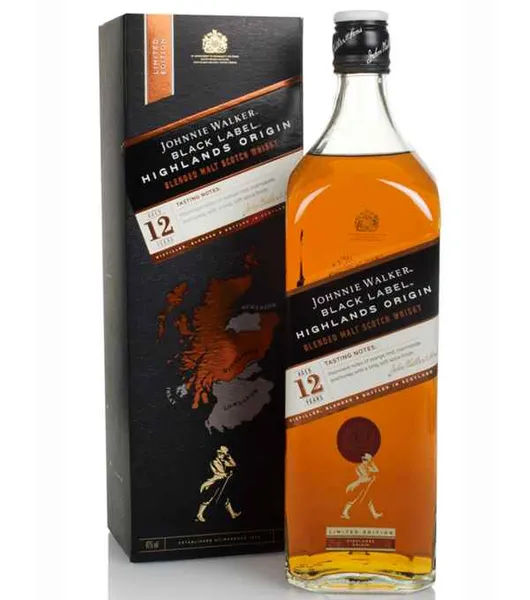 Johnnie Walker Black Label 12 Years Highlands Origin liquor - Drinks Vine in Kenya