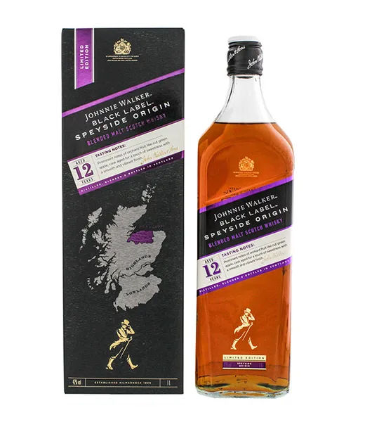 Johnnie walker black label 12 years speyside origin