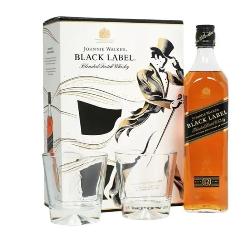 Johnnie Walker Black Label Gift Pack liquor - Drinks Vine in Kenya