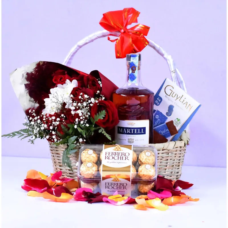 Martel Cognac & Flower Basket liquor - Drinks Vine in Kenya