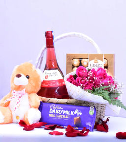 Robertson red sweet & flowers gift set
