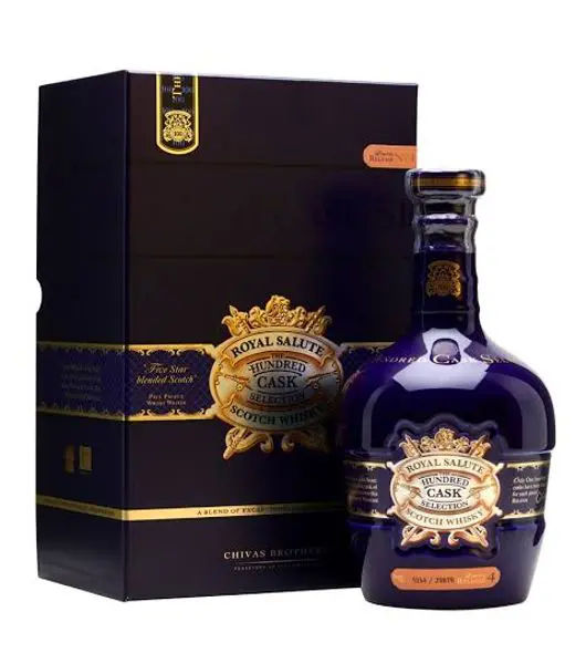 Royal salute hundred cask liquor by Chivas Regal - Drinks Vine in Kenya