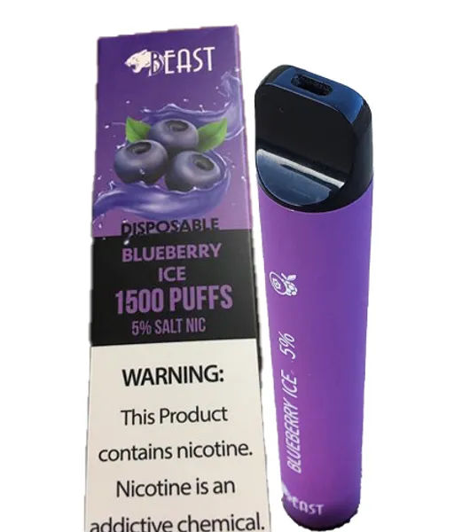 Beast Vape blueberry ice 1500 Puffs