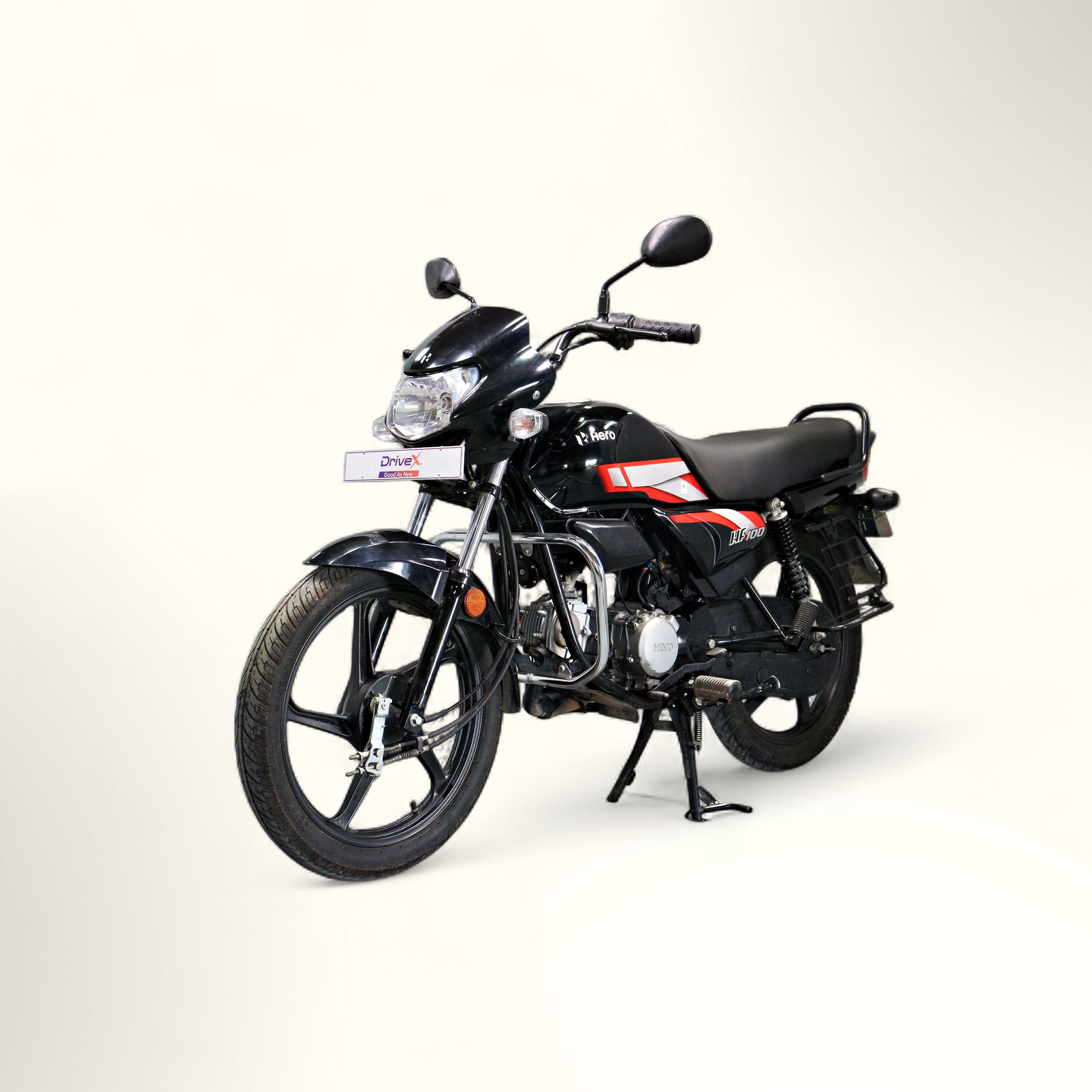 Hero HF 100 Kick Alloy, 9,631 Kms - Pre-Owned Two Wheeler at DriveX