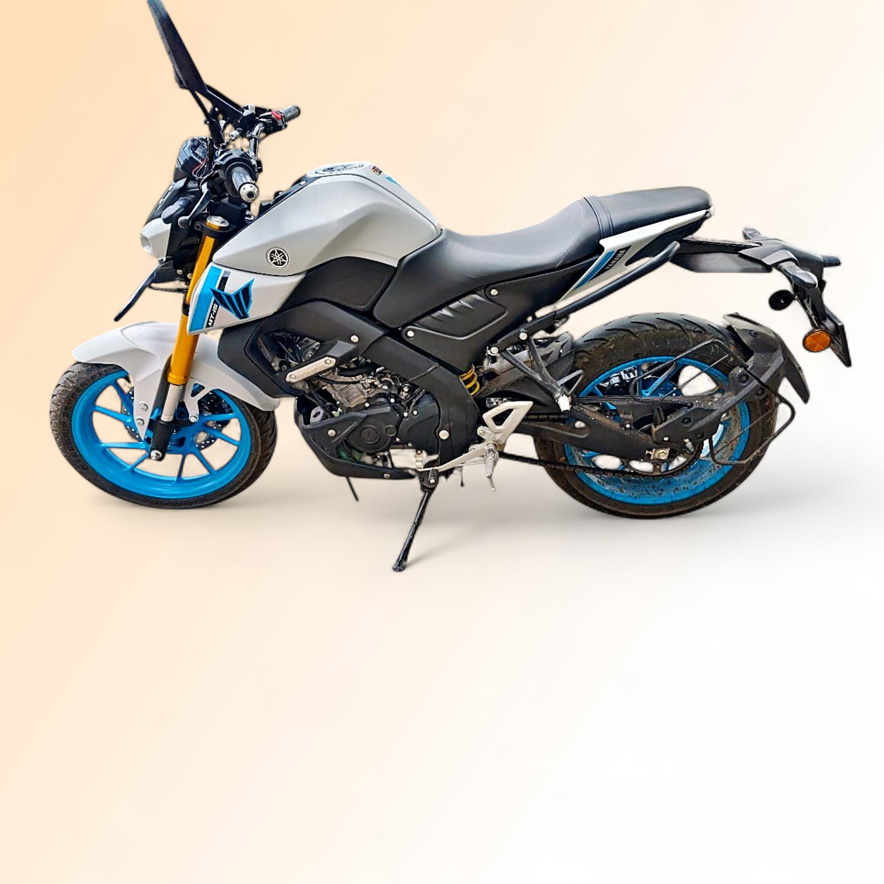 Used Yamaha MT 15 V2 ICE Fluo Cyan Storm Racing Blue 2025 in Bangalore ...