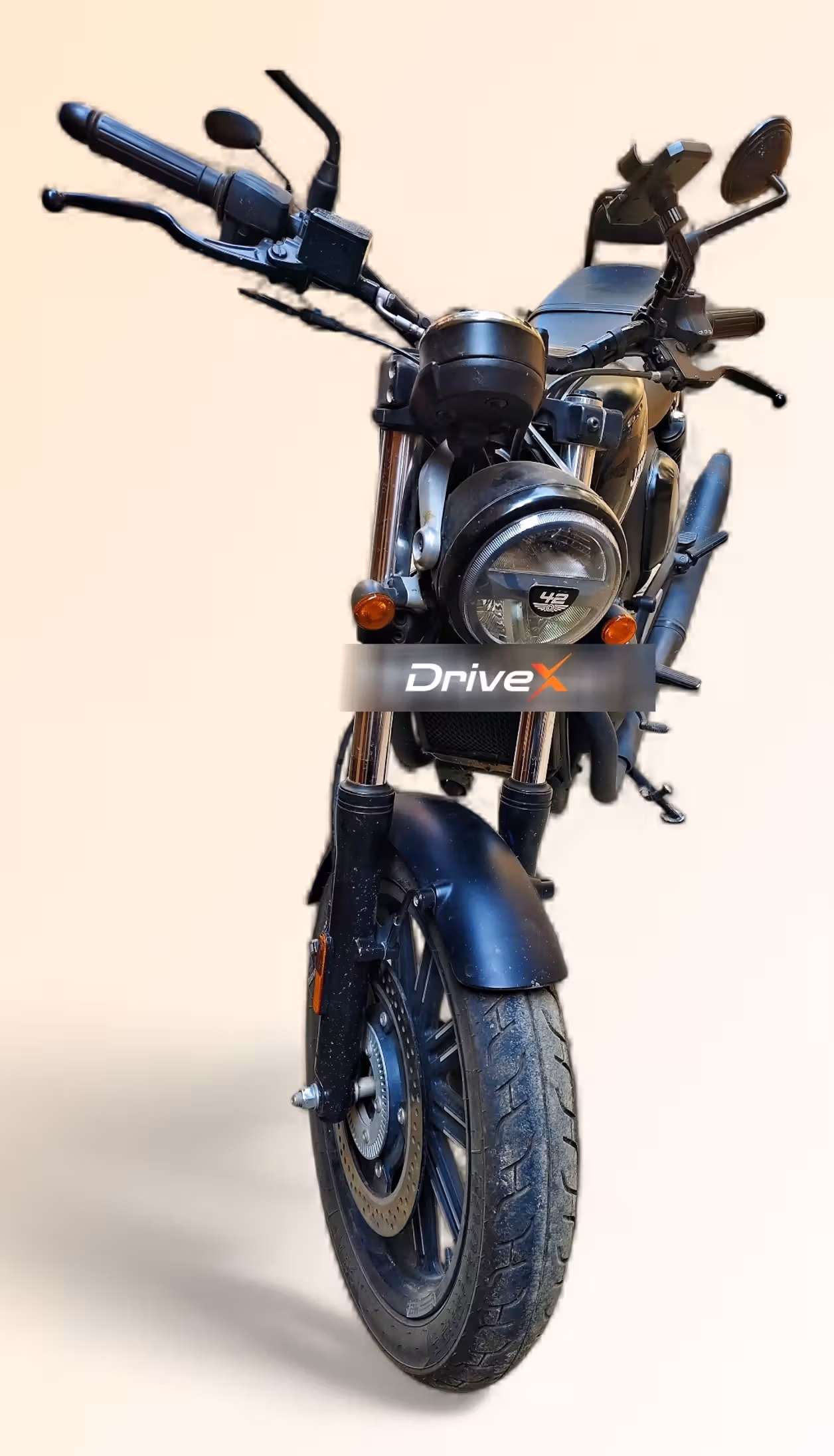 Jawa 42 FJ Deep Black Matte Red Clad