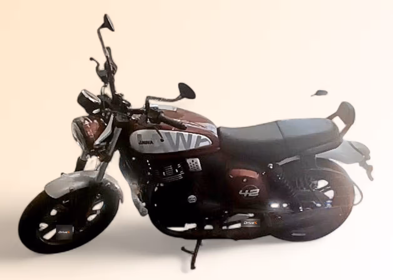 Jawa 42 FJ Deep Black Matte Red Clad
