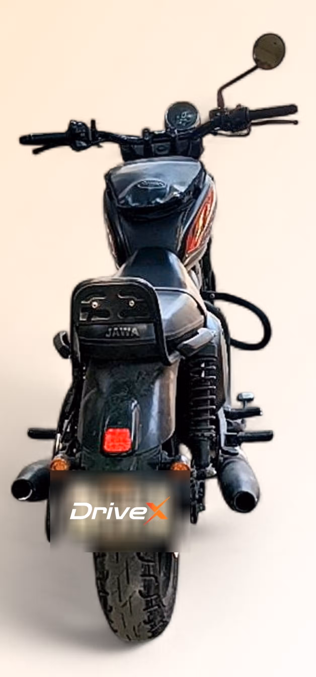 Jawa 42 FJ Deep Black Matte Red Clad
