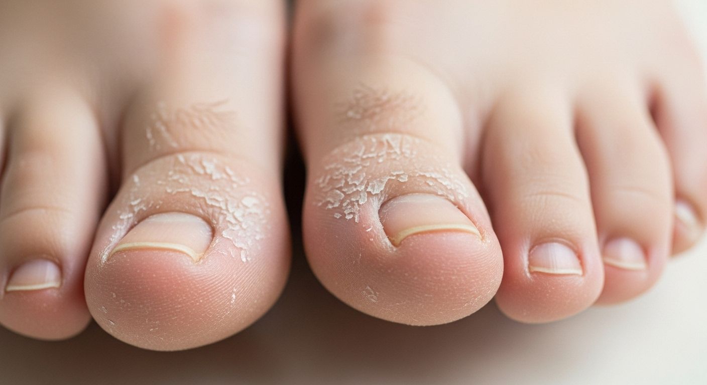dry skin on top of toes