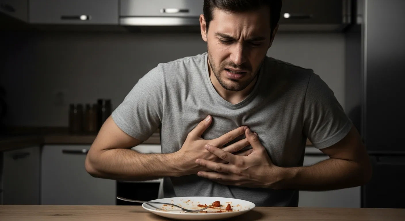 heart pain due to gas