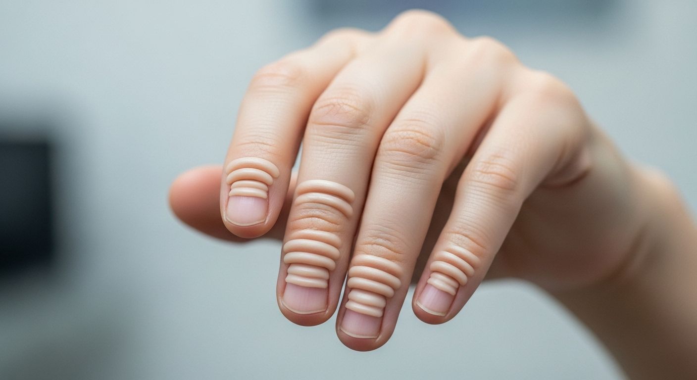 horizontal nail ridges thyroid