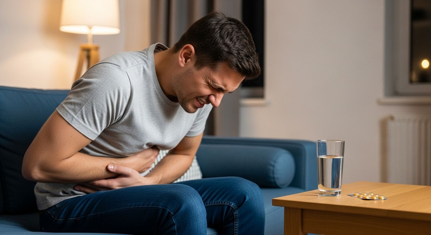 stomach ache due to gas