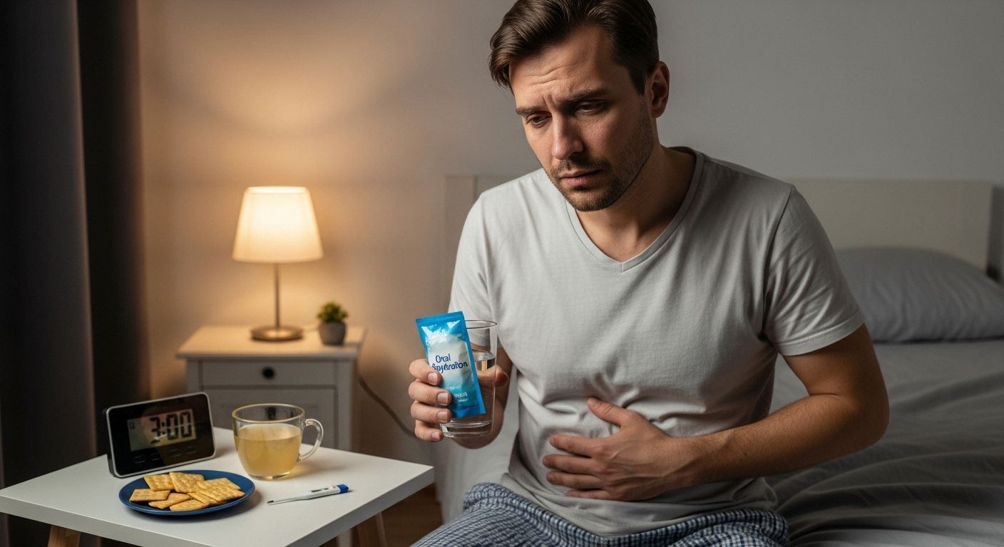 watery diarrhea and burping treatment