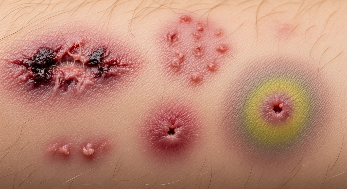 wound in pennis skin