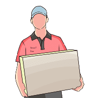 man delivering box