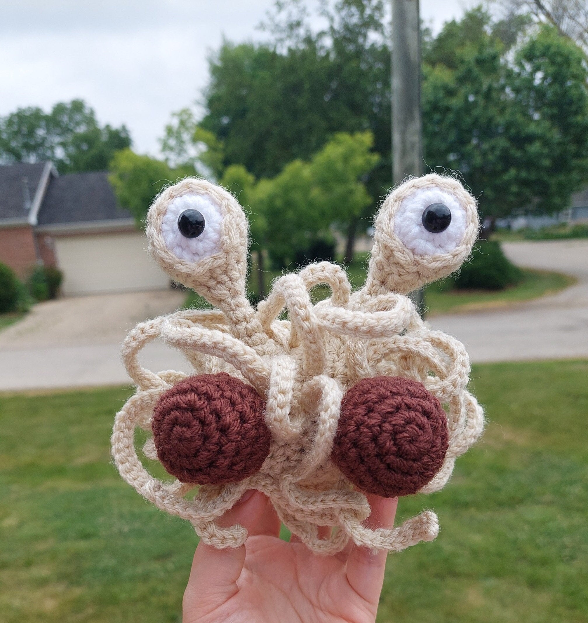 My crochet brings all the boys to my yarn