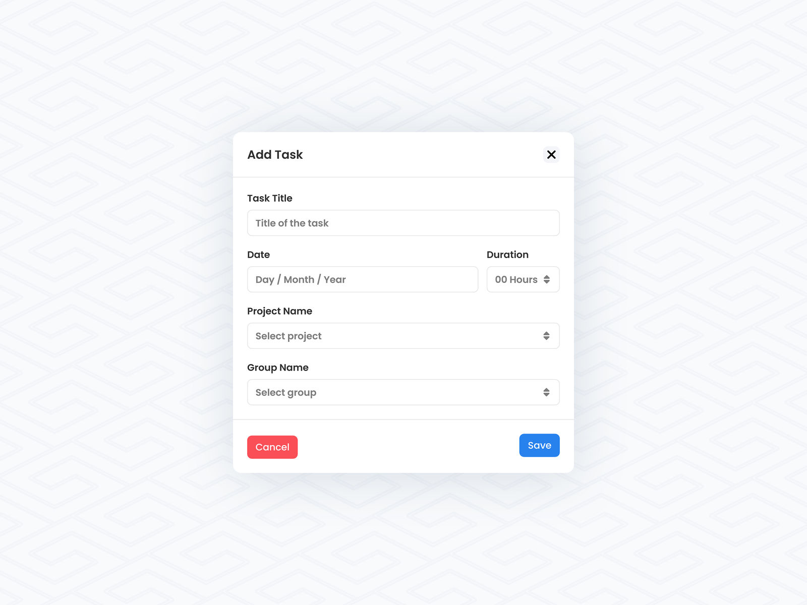 Add Task Modal