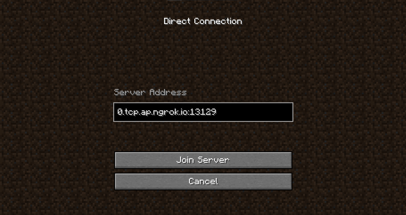 minecraft direct connection