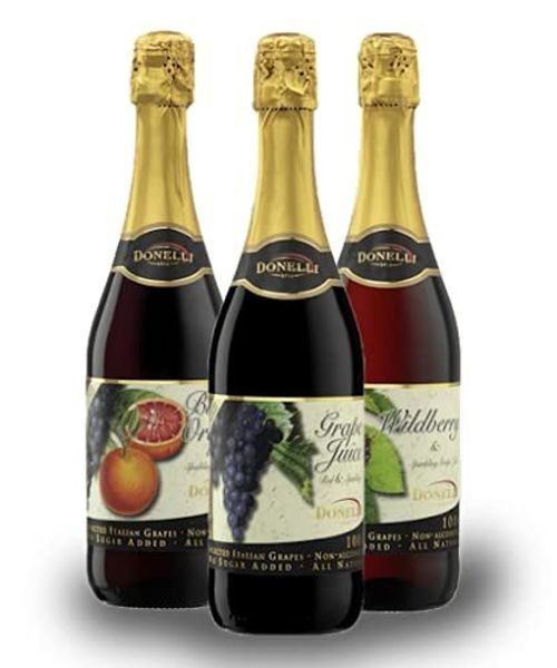 Donelli Sparkling Non-Alcoholic Grape Juice (Red, 750 ml)