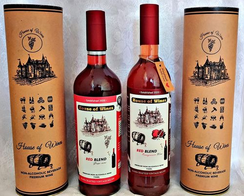 HOUSE OF WINES- Non Alcoholic Redwine & Pomegranate wine