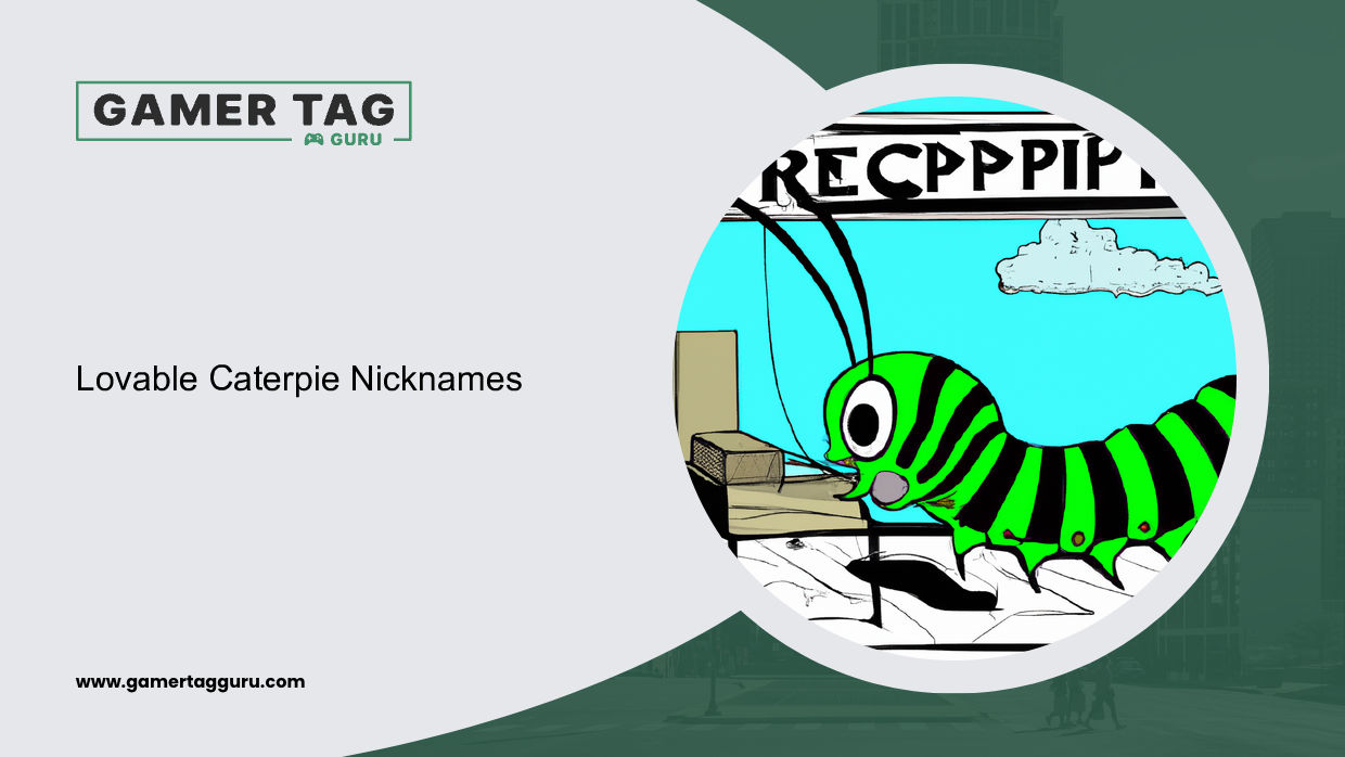 Lovable Caterpie Nicknamesblog graphic with comic book styled art