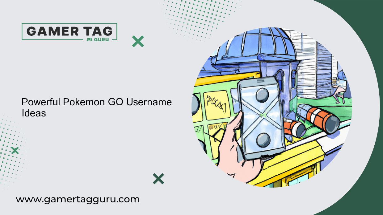 Powerful Pokemon GO Username Ideasblog graphic with comic book styled art