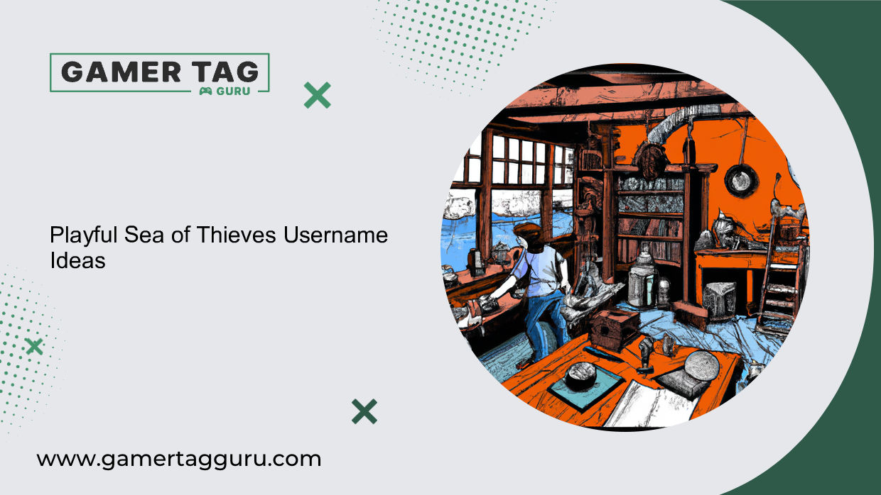 Playful Sea of Thieves Username Ideasblog graphic with comic book styled art