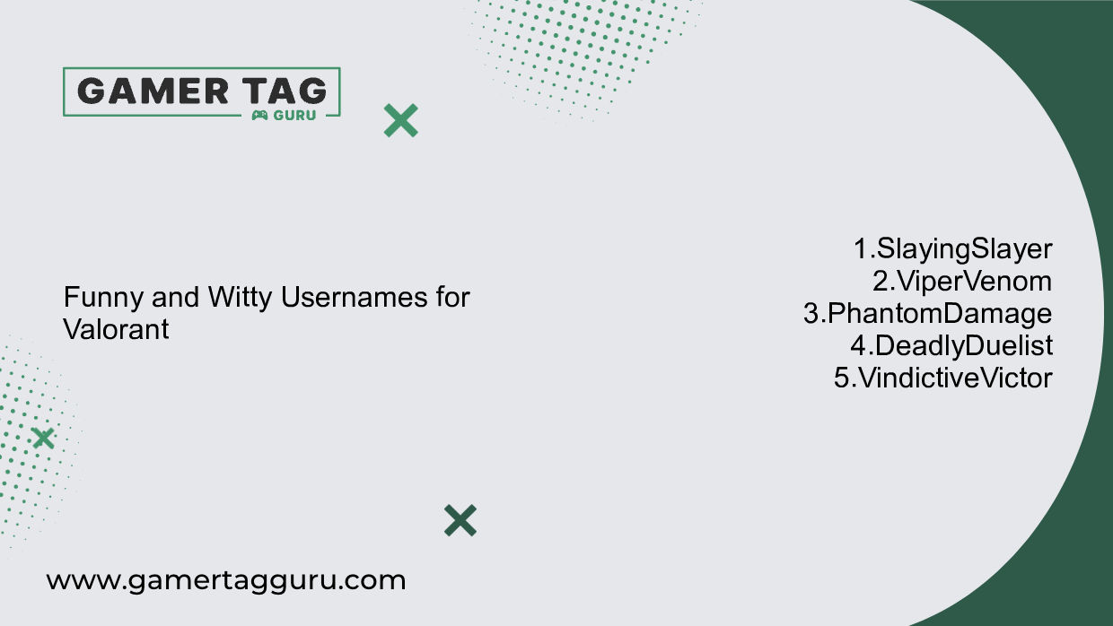 Funny and Witty Usernames for Valorantblog graphic with comic book styled art