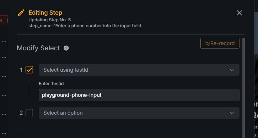 Modify Select
