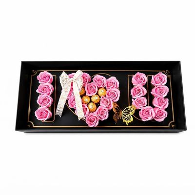 I Love You Pink Roses Box