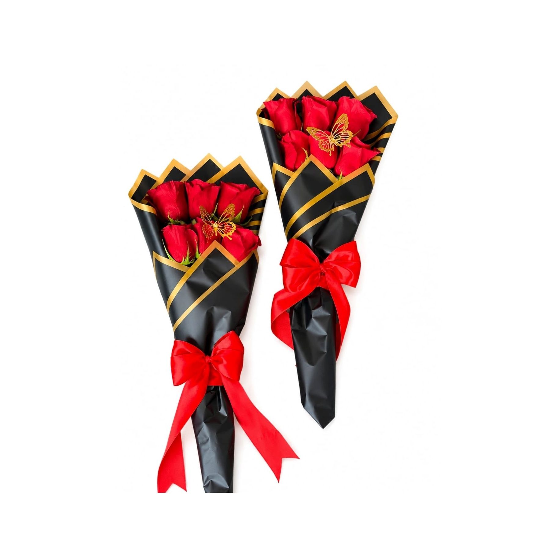 Double 6 Roses Bouquets