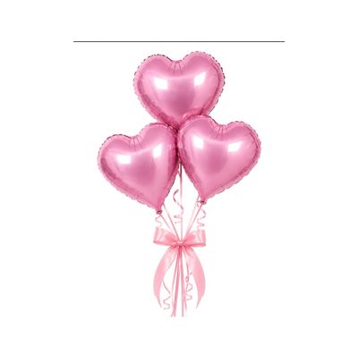 3 Balloons Pink Bouquet