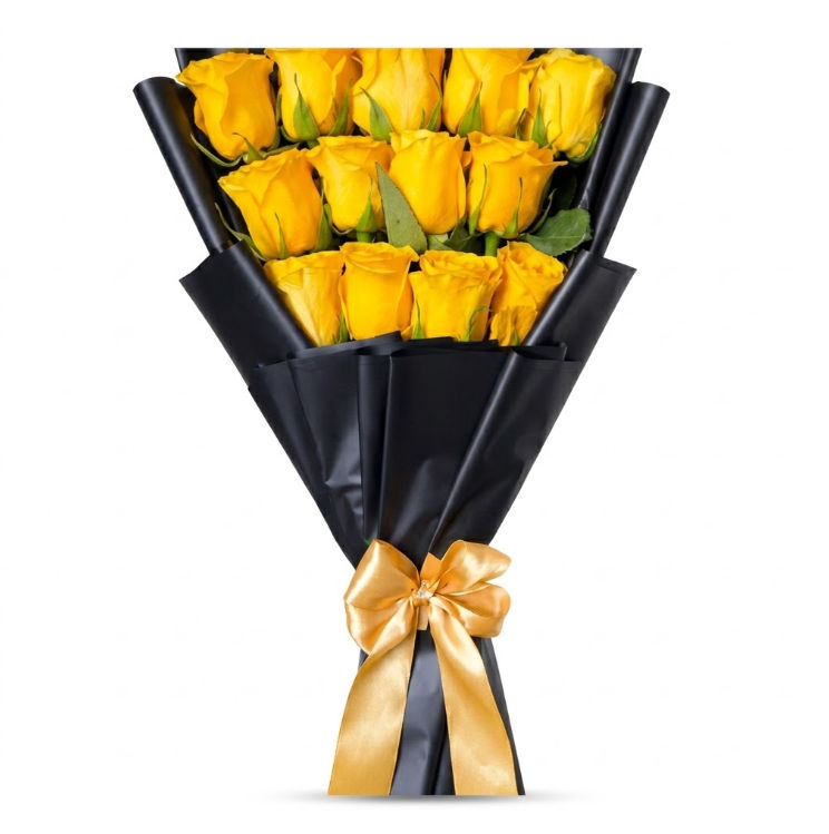 12 Roses Sunshine Yellow