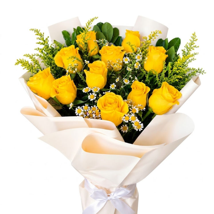 Elegant Yellow Roses