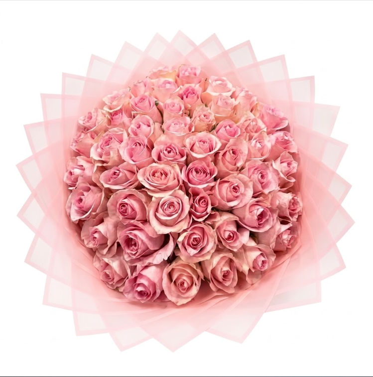 100 Pink Roses
