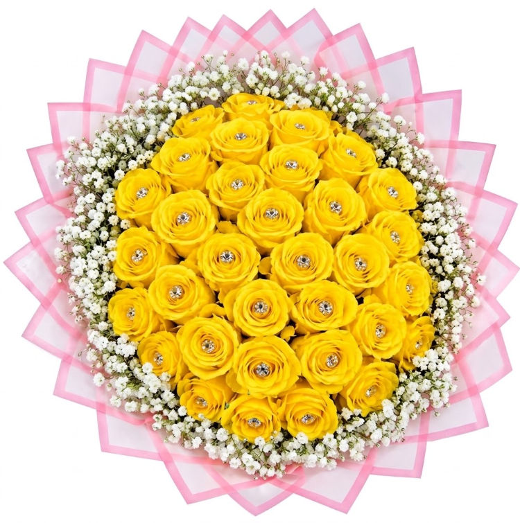 Bouquet 25 Yellow Roses