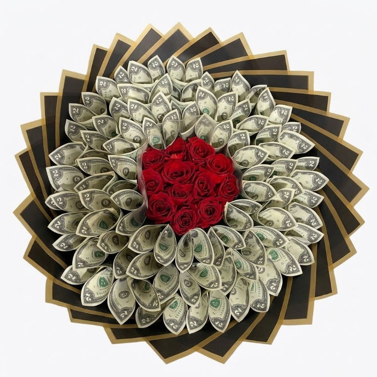 Money Bouquet ($50 in $2 Bills)