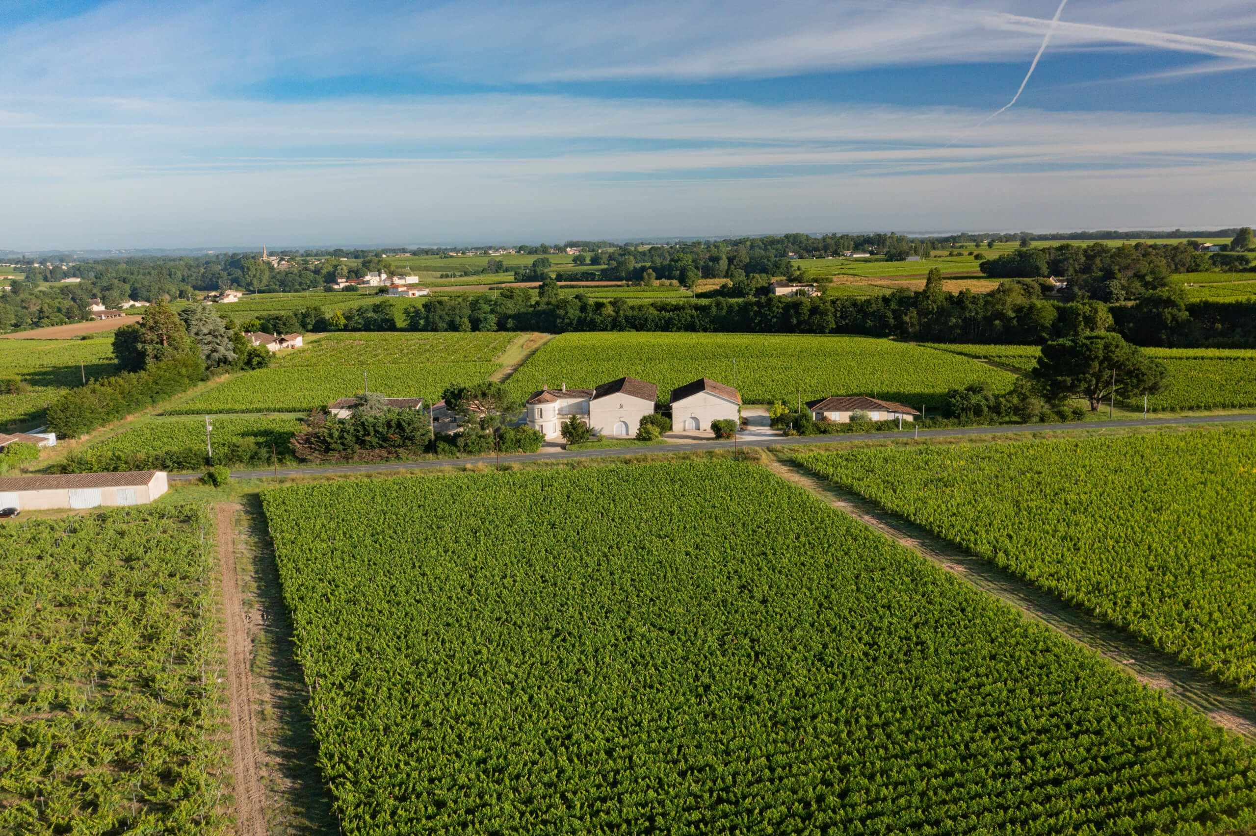 Vue Aerienne du Château-Plaisance, Propriété de la famille Ducourt