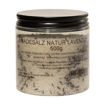 Badesalz Natur Lavendel