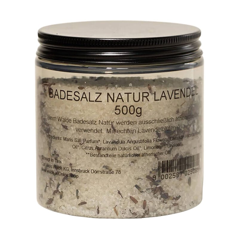 Badesalz Natur Lavendel