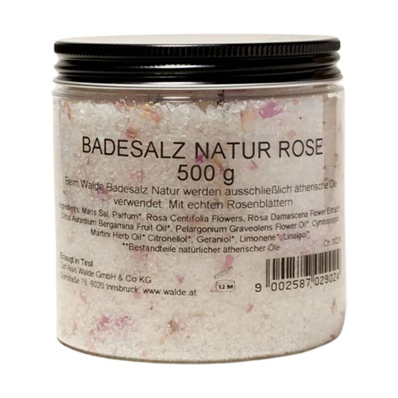 Badesalz Natur Rose