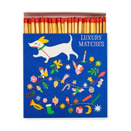 Große Streichhölzer Festive Dog
