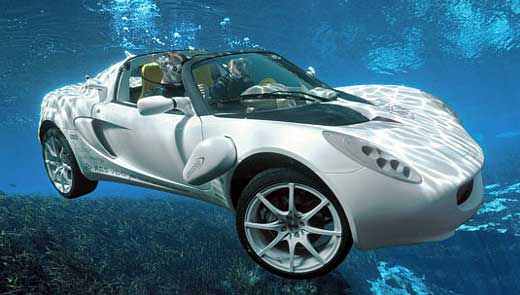 The Swiss-made sQuba is the world’s first real submersible car that is good on the roads, good underwater and good for the environment