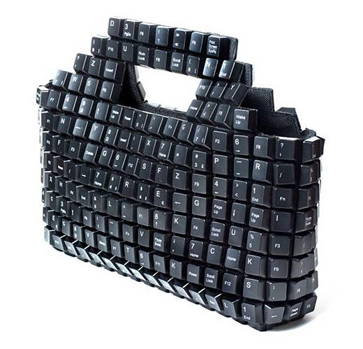 I wonder how many keyboards had to be destroyed to make one of these bags