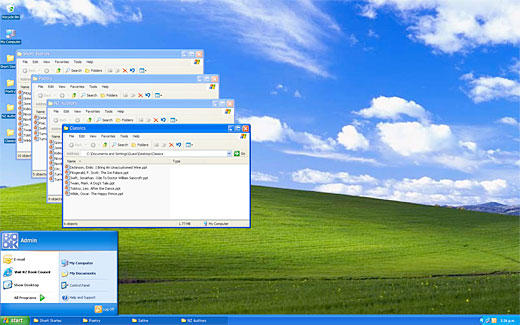 A fake Windows environment is simulated to disguise your leisure reading
