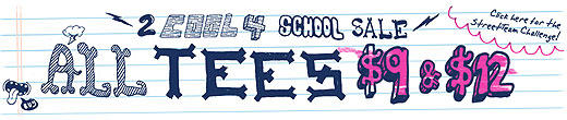 Back to school (or not), it’s always good to shop Threadless on sale