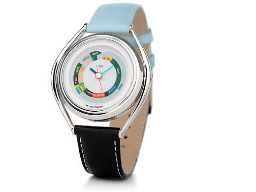 Slick and eccentric watches from Mr Jones - this one is called Average Day